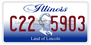 C225903  license plate in IL