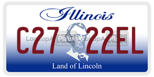 C2722EL license plate in Illinois