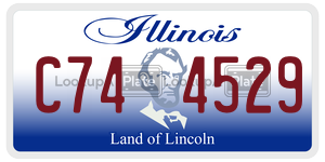 C744529 license plate in Illinois