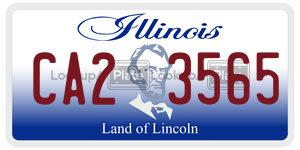 CA23565 license plate in Illinois