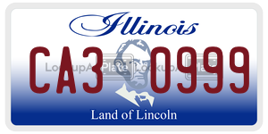 CA30999  license plate in IL