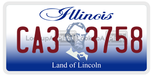 CA33758 license plate in Illinois