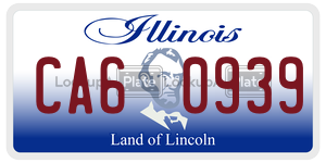 CA60939 license plate in Illinois