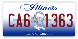 CA61363  license plate in IL