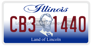 CB31440 license plate in Illinois