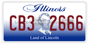 CB32666  license plate in IL