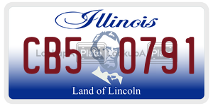 CB50791 license plate in Illinois