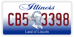 CB53398  license plate in IL
