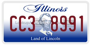 CC38991 license plate in Illinois