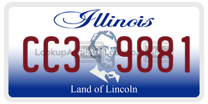 CC39881 license plate in Illinois