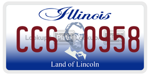 CC60958 license plate in Illinois