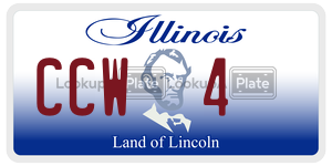 CCW4  license plate in IL