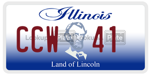 CCW41  license plate in IL