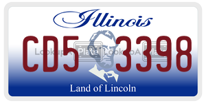 CD53398  license plate in IL