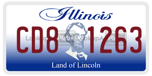 CD81263 license plate in Illinois