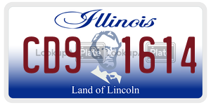 CD91614 license plate in Illinois