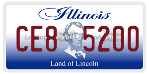 CE85200  license plate in IL