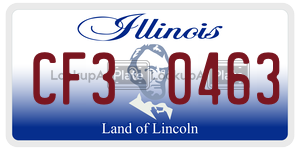 CF30463 license plate in Illinois
