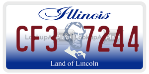 CF37244  license plate in IL
