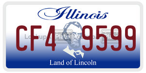 CF49599  license plate in IL