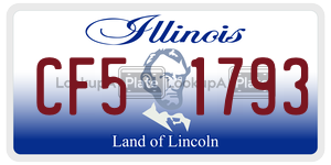 CF51793 license plate in Illinois