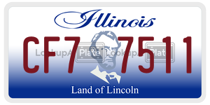 CF77511 license plate in Illinois