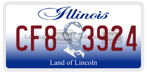 CF83924  license plate in IL