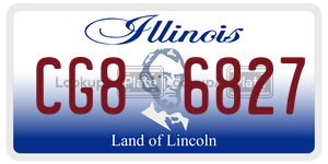 CG86827 license plate in Illinois
