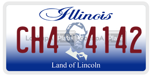 CH44142  license plate in IL