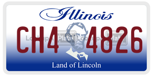 CH44826 license plate in Illinois