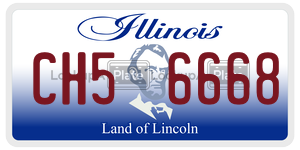 CH56668 license plate in Illinois