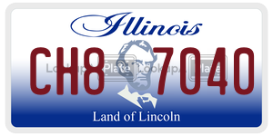 CH87040 license plate in Illinois
