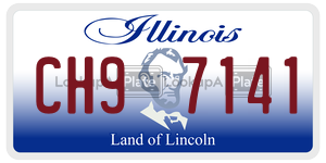 CH97141  license plate in IL