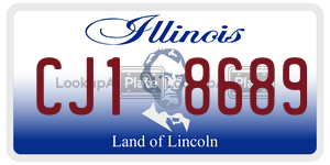 CJ18689  license plate in IL