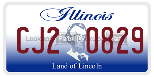 CJ20829  license plate in IL