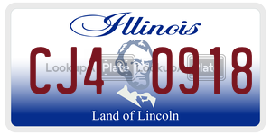 CJ40918 license plate in Illinois