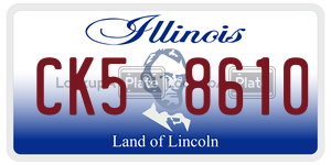 CK58610  license plate in IL