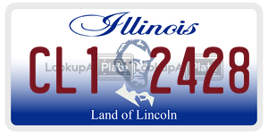 CL12428 license plate in Illinois