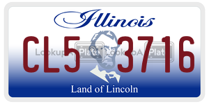 CL53716  license plate in IL