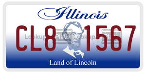 CL81567 license plate in Illinois