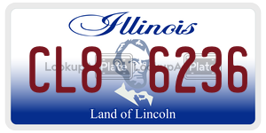 CL86236  license plate in IL