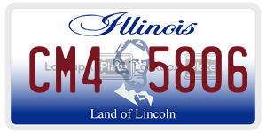 CM45806 license plate in Illinois