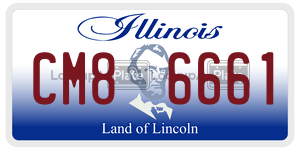 CM86661  license plate in IL