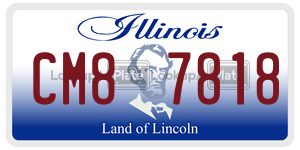 CM87818 license plate in Illinois