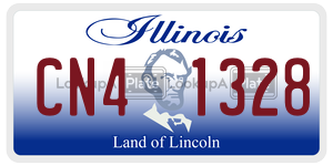 CN41328  license plate in IL