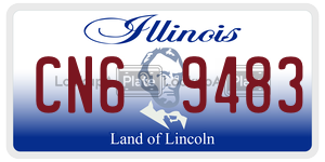 CN69483  license plate in IL