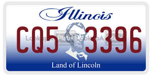 CQ53396  license plate in IL