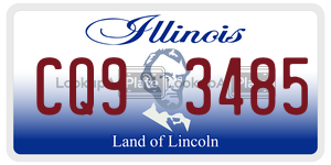 CQ93485  license plate in IL