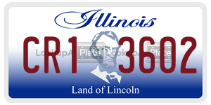 CR13602 license plate in Illinois