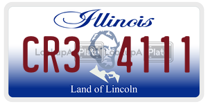 CR34111  license plate in IL